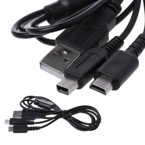 2-i-1 USB power Y-splitterkabel för 3DS för NDSI för DS Lite