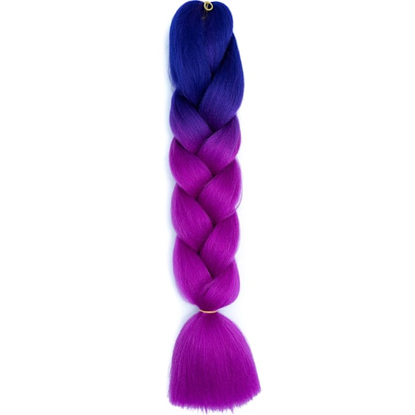 Azqueen 24 Tum Jumbo Flätor Extensions Syntetiska Flätande Hår Afro Ombre Färg Kanekalon Hår För Barn Bh Id zitong-B46 24inches