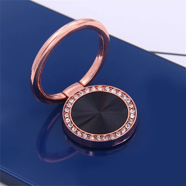 Luxury Metal Mobile Phone Socket Stand Universal 360 Degree Rotation Finger Ring Holder Magnetic For 12 Smartphone Style A