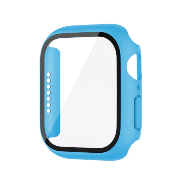 Härdat cover för Apple Watch Case 45mm 41mm 44mm 40mm 42mm Skärmskydd för iWatch Tillbehör serie 9 4 5 6 SE 7 8 Azure Series 6 5 4 SE 40mm