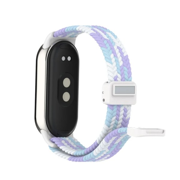 Lämplig för Xiaomi band 8 armband, nylon flätad rem, magnetspänne, lyxig personlighet, mi band 8 utbytesrem Tea Brown For Mi Band 8