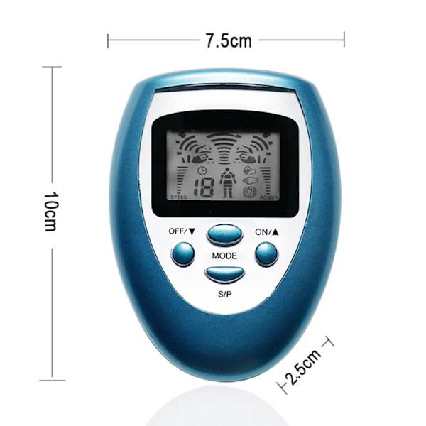 Elektrisk Nerve- og Muskelstimulator, Elektrisk Puls Massager, TENS EMS Maskine, Elektrostimulator, Lavfrekvent Fysioterapi Enhed R-140