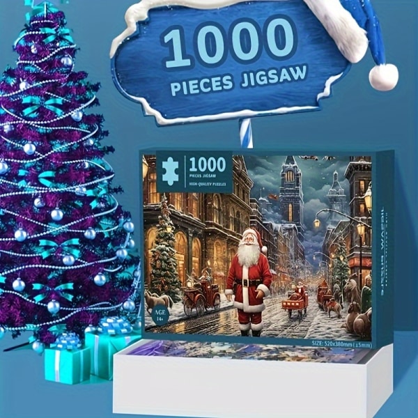 Christmas White Card Pussel 1000 bitar pussel 1000pcs
