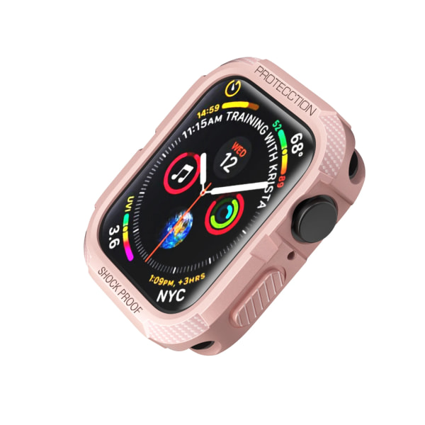 Cover till Apple Watch Case 44 mm 40 mm 45 mm 41 mm 42 mm 38 mm Iwatch Tillbehör TPU Skärmskydd Apple Watch Series 9 8 7 Se 5 3 Pink 42mm 44mm 45mm