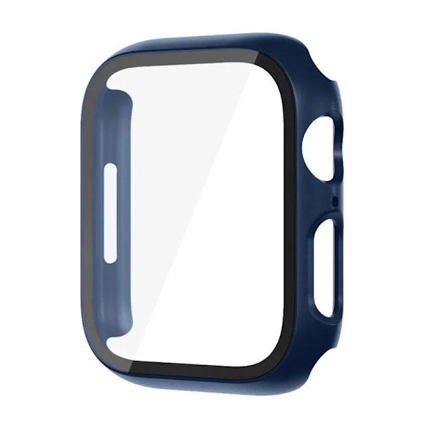 Lasisuoja Apple Watchille 8 7 45mm 44mm 41mm 40mm Pc-näyttö Näytönsuoja Kattavuus Iwatch Series 3/4/5/6/Se/7/8 Älykello-lisävarusteet Midnight blue 45MM