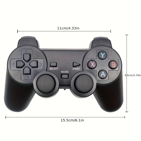 2.4G trådlös Gamepad USB -kontroll för PS3-spel Joypad Joysitck för Android-telefoner & TV & Windows Vista/7/8/10 spelkontroller Black Color