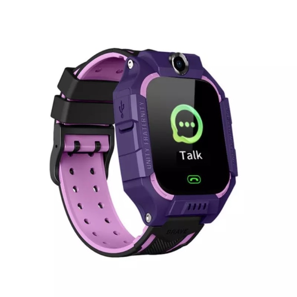 Z6 Kids Smart Watch Sim-kort Ring Telefon Smartwatch Vattentät kamera 1,44-tums väckarklocka med pekskärm purple