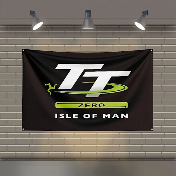 3x5 Ft TT Isle of Man Racing Motorcykel Flag Polyester Trykt Motorcykel Flag til Værelse Garage Dekoration ZZ0755 60 x 90cm