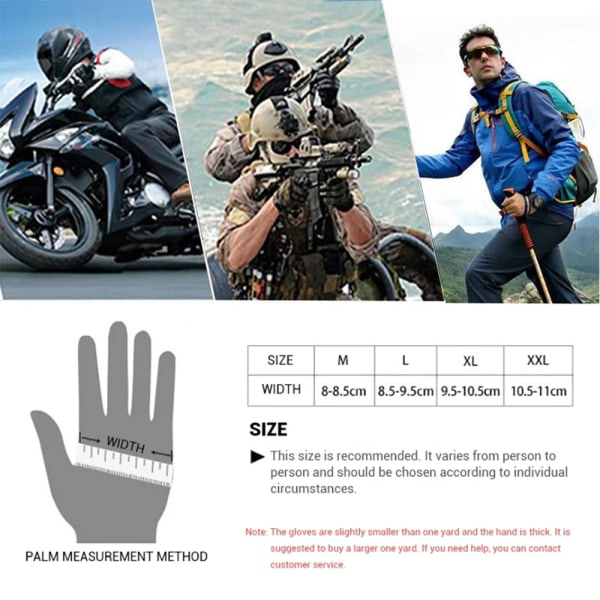 Motorcykelhandskar Sommarridning Andningshandskar Hard Knuckle Touchscreen Motorcykelhandskar Taktiska handskar för Dirt Bike Moto SU-04 Red L