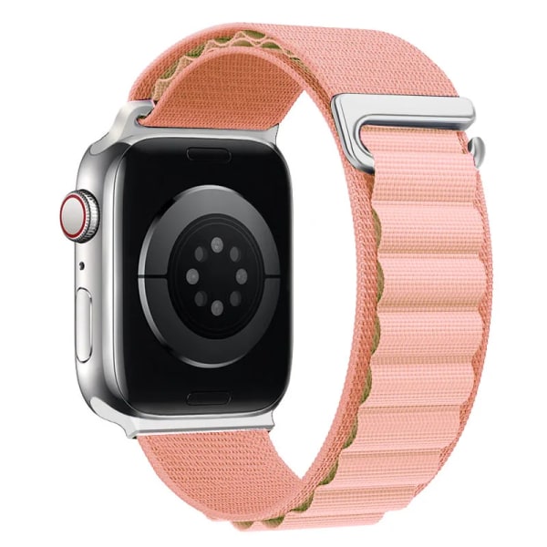 Alpine Strap For Apple Watch Ultra band 49mm 45mm 44mm 42mm 40mm 41mm 44 mm Nylon correa iWatch series 9 8 SE 5 7 6 2 pink 38mm 40mm 41mm