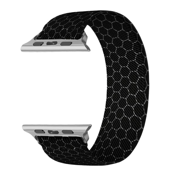 3D-färgutskrifter Enkel ögla rem Elastiskt tyg Nylon Band Solo Loop För Apple Watch Iwatch Band Series 7 3 5 Se 6 8 Ultra1/2 PRINT 04 XS