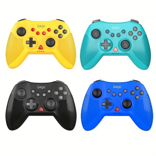 Ipega Wireless Gamepad, Switch Controller kompatibel med Nintendo Switch/OLED/Lite Pro Controller, PC Gamepad/Turbo/Gyro Axis Game Handtag Yellow