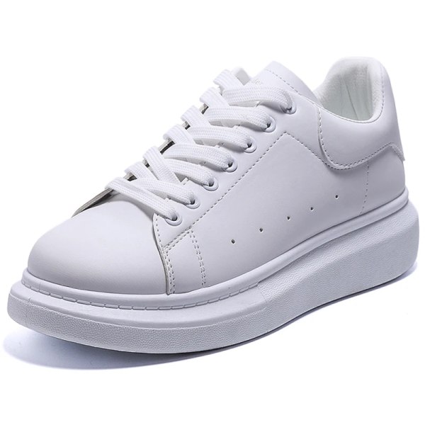 Ny PU Populär lågtopp tjock sula Pars små vita skor för herrskor Casual sneakers Chaussure Homme Zapatillas Hombre J10 T01 BLACK 38