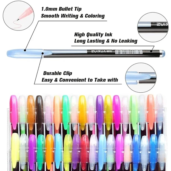 12/24 kpl metallinen glitterväri geelikyniä koulutoimistoon aikuisille värityskirjoihin aikakauslehtiin piirtämiseen taidemarkkereihin edistämiskynä söpö 12pcs Pastel Pen Multi-Colored