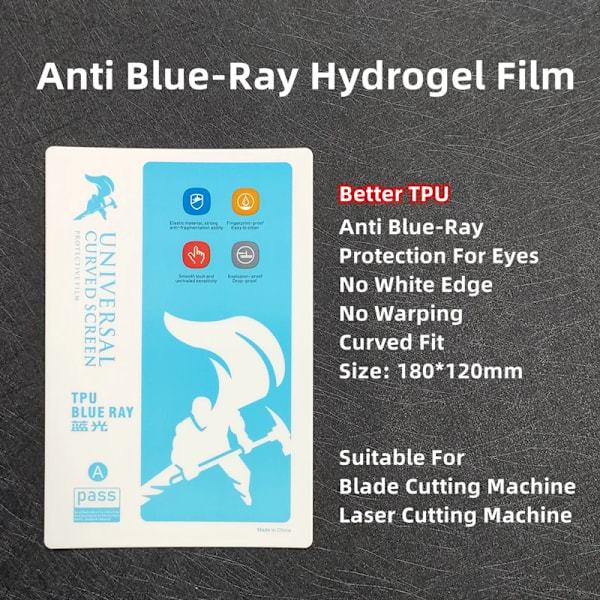 50 stk. Hd Hydrogel Film Lcd Skærmbeskyttelse til Mobiltelefon Blade Skæremaskine Matt/Uv/Privacy Matte Tpu Scre En Beskyttelse Anti Blue-Ray (CZQ) Hydrogel Film