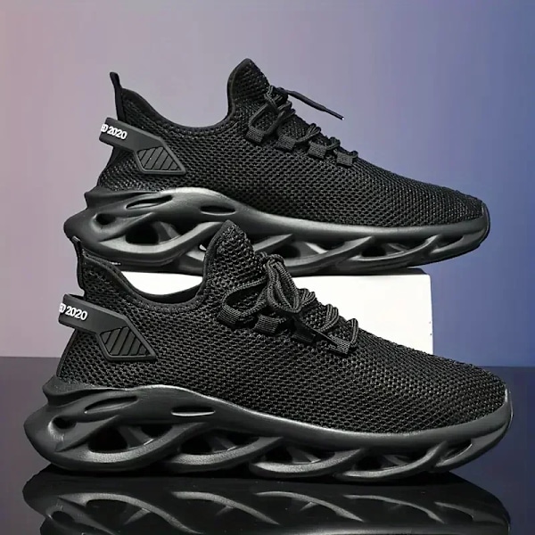 Sneakers til mænd - Casual sko - Sneakers til mænd - Priser - Urban Man Sneakers til mænd 2024 - Casual sportssko - Original sportssko - Deler ud til mænd 0013-Black 48