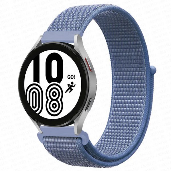 Nylon loopband för Samsung Galaxy Watch 6 4 classic/5 Pro/active 2/3/Gear S3 20mm/22mm Armband Huawei watch GT 2e 3 pro band cape cod blue 26 22mm