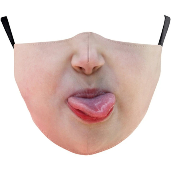 Halloween Vuxna Munmasker Roligt Tryckt Bomull Blanda Ansiktsuttryck Tvättbara Mascarar Ansiktsköld Masque Face Masker D
