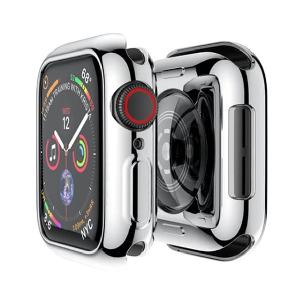 Skärmskydd för Apple Watch case 49 mm 44 mm 45 mm 41 mm 40 mm 42 mm 38 mm Full TPU- cover för iwatch-serien Ultra 8 7 SE 6 Silver Series123 42MM