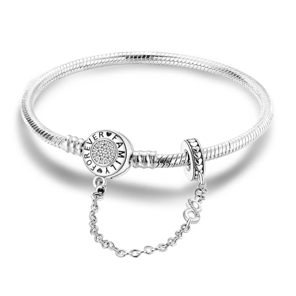 Original 925 Sterling Silver Högkvalitativa Armband För Kvinnor Passar Original Charms Pärlor Orm Ben Kedja Armband Kvinnor Gåvor KTB052 18cm