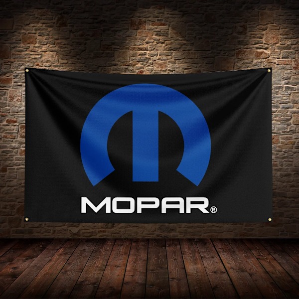 3x5 Ft M-Mopars'pexis'pexis Racing Flag Polyester Tryckt Bilflaggor för Rum Garage Dekoration ZZZ771 60 x 90cm