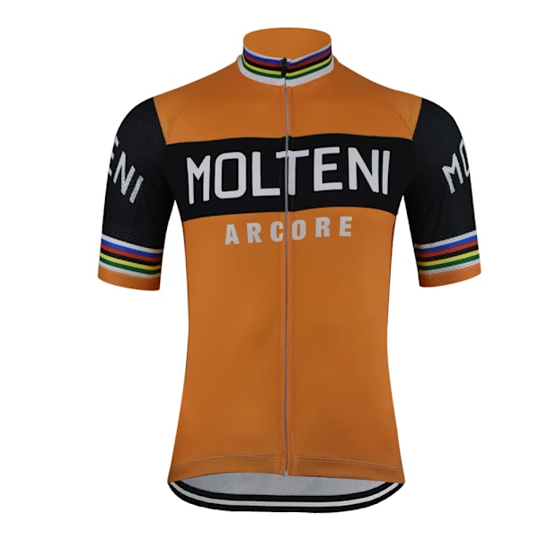 Molteni Retro Cykling Jersey Top Summer Short Slem Kläder Full-Långa Pdm Z Magicreme Blue S