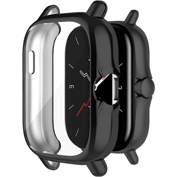 Tpu-beskyttelsescover til Amazfit Gts 2 2E 3 Fuld skærmbeskyttelsescover ærme til Huami Amazfit Gts 3 2 Beskyttende skal Black For Amazfit GTS 3