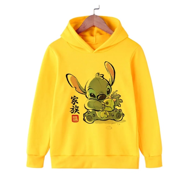 Rolig Y2K 90-tal tecknad Manga Anime Stitch Luvtröja Barnkläder Barn Flicka Pojke Lilo and Stitch Sweatshirt Hoody Baby Top 59010 150CM