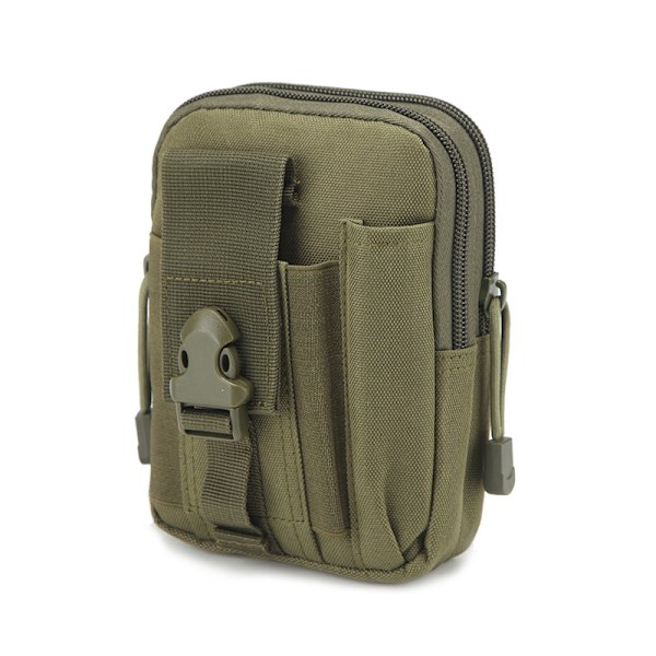 Foreign Trade Molle Sports Running Bag Men's Outdoor Tactics Running Bag Camouflage Running 6, 7-Inch Accessories Mobile Phone Pannier Bag Army Green