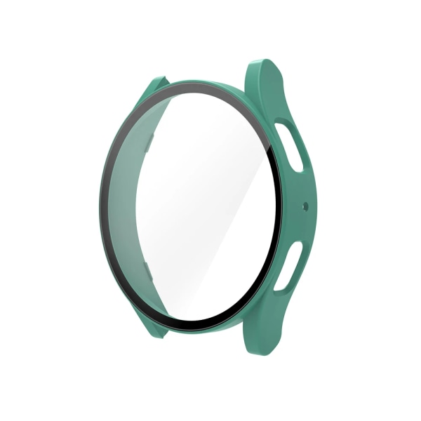 Fodral i härdat glas+ för Samsung Galaxy Watch 4/5/6 44 mm40 mm skärmskydd Bumper Shell Hårt Matt All Around Cover Light Green Galaxy Watch 4 44mm