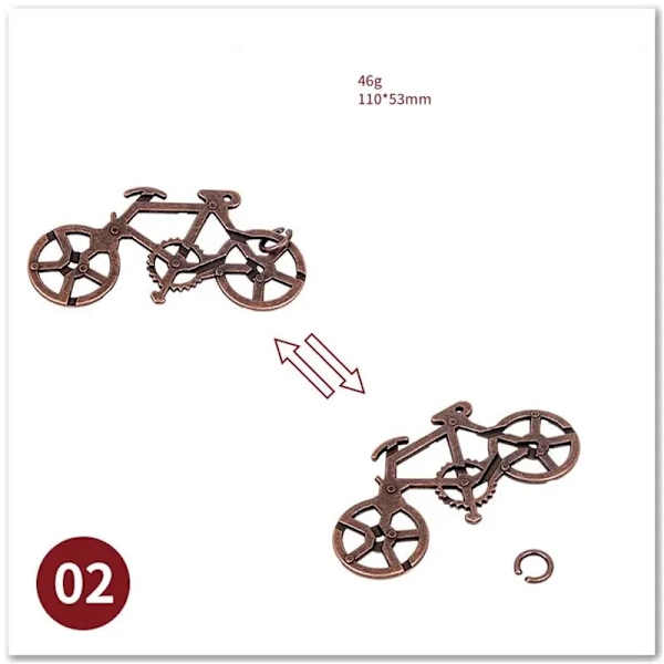 Klassinen IQ-metalli aivopähkinä Taikuutta hämmentävät pulmapelit Lelut lapsille Aikuisille Hauskat lahjat Metallipalapeli Alloy Knot Silver