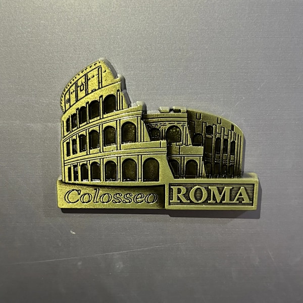 3D metalliska kylskåpsmagneter Frankrike Paris USA Singapore Italien Schweiz Hong Kong natursköna turistsouvenirer Paris B