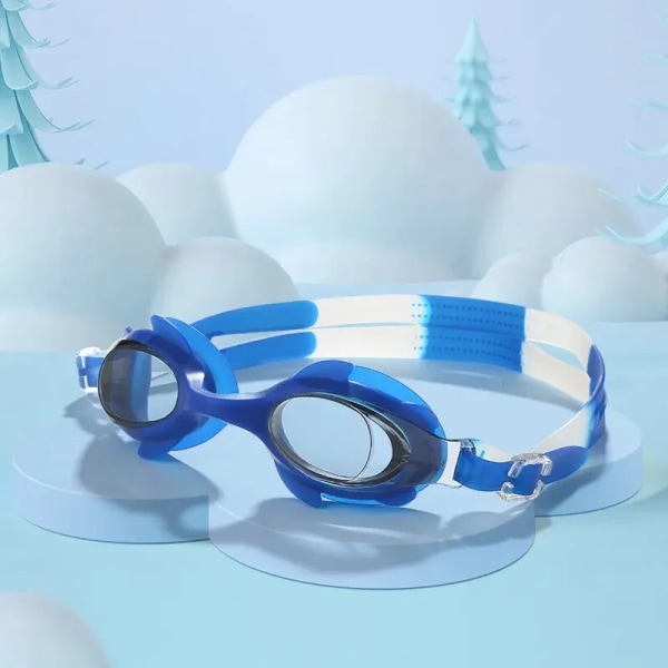 Professionell simutrustning Mjuk silikon simglasögon för barn Vattentäta och anti-dim klara dykglasögon Purplish blue Other
