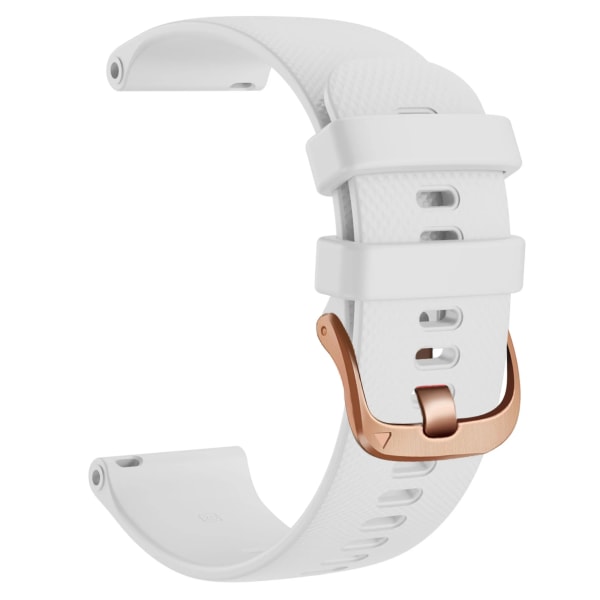 Läder Smart Watch Armband För HUAWEI WATCH GT 4 41mm/Garmin Venu 3S/Venu 2S Armband Rose Gold Spänne 18mm Armband Armband Silicone white 18mm Universal