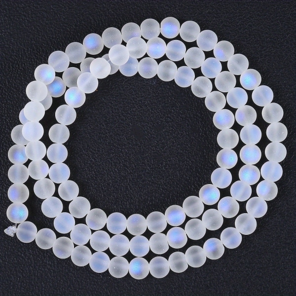 50/100 st frostade glitter glaspärlor för kvinnor DIY armband halsband Smycketillverkning Frosted Crystalab 100pcs