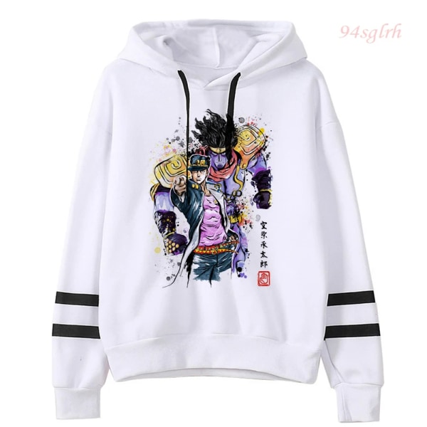 JOJO Bizarre Adventure Japansk Anime Hoodie Unisex Jojo Kawaii Manga Graphic Oversized Sweatshirt Harajuku Fashion Streetwear 100 L