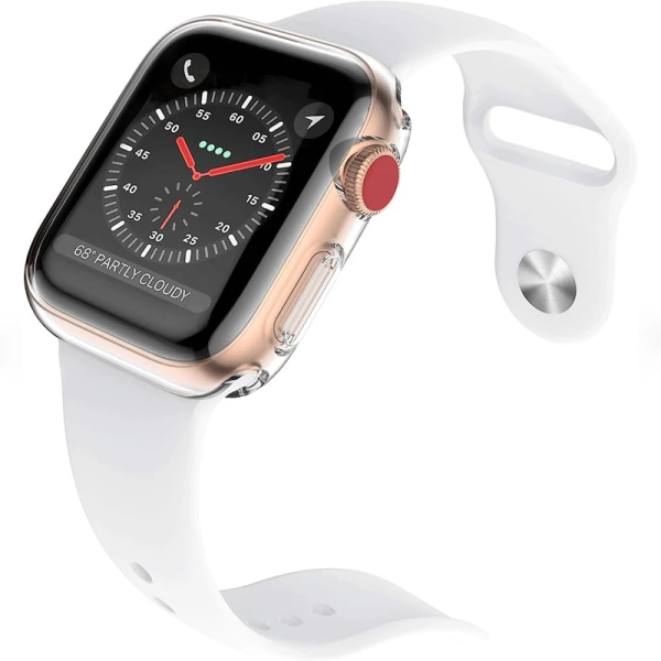 Skärmskydd för Apple Watch case 49 mm 44 mm 45 mm 41 mm 40 mm 42 mm 38 mm Full TPU- cover för iwatch-serien Ultra 8 7 SE 6 Red Series 456 SE 44MM