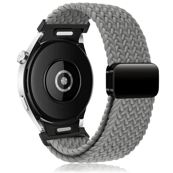 No gap flätat band för Samsung Galaxy Watch 6 4 classic/5 pro 47mm 43mm 44mm 40mm magnetiskt armband Galaxy watch6 watch4-rem grey watch 6 40mm 44mm