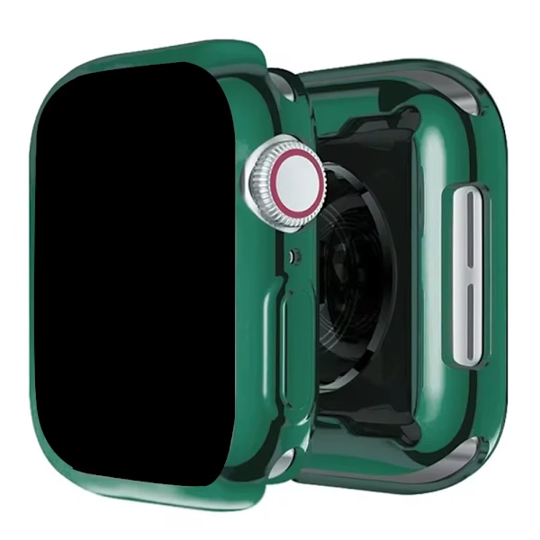 Tpu-cover til Apple Watch Fall 45Mm 41Mm 44Mm 40Mm 42Mm 38Mm Fuld Stødfanger Skærmbeskytter Til Iw Serie 9 8 7 Se 6 4 3. Dark Green 42mm Series 1 2 3