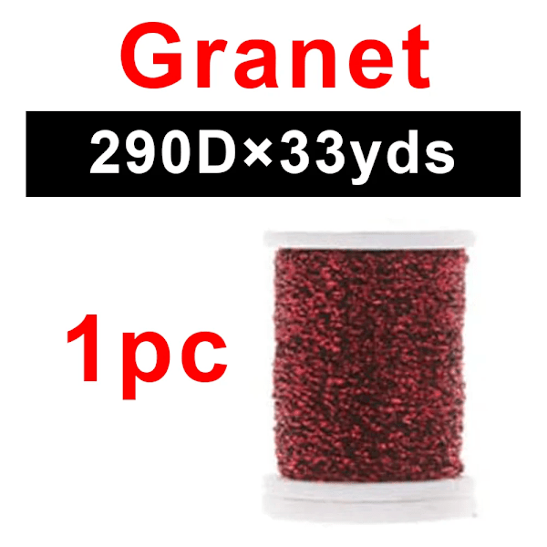 Riverruns UV Fluo Fly Bindingsgarn 150D-290D Fly Bindingsgarn til at binde fluer ørred bas nymfe fly bindingsmateriale Granet 290DX33yds