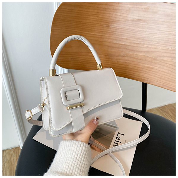 Ny 2022 Internet Kendis Crossbody All-Matching Tekstur Håndtaske Koreansk Stil Enkel Mode Axel Tekstur Lille Firkantede. Tasken Red