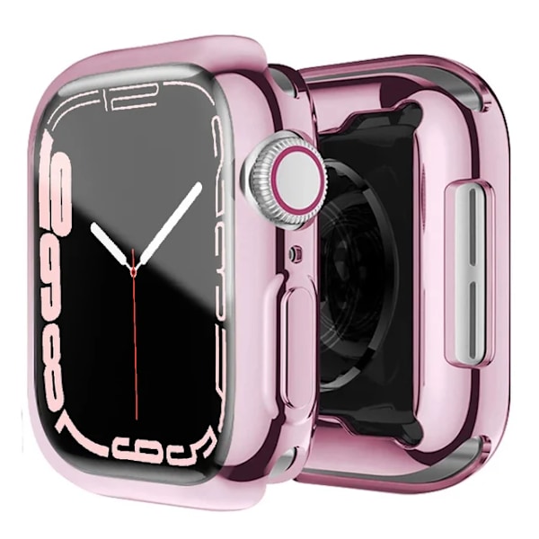 Näytönsuoja Apple Watch Fall 45Mm 41Mm 44Mm 40Mm 42Mm 38Mm Tpu-puskuri Suoja Iwatch Series 9 8 7 6 Se 5 4 3 Tarvikkeet Rose pink Series 456 SE 40MM