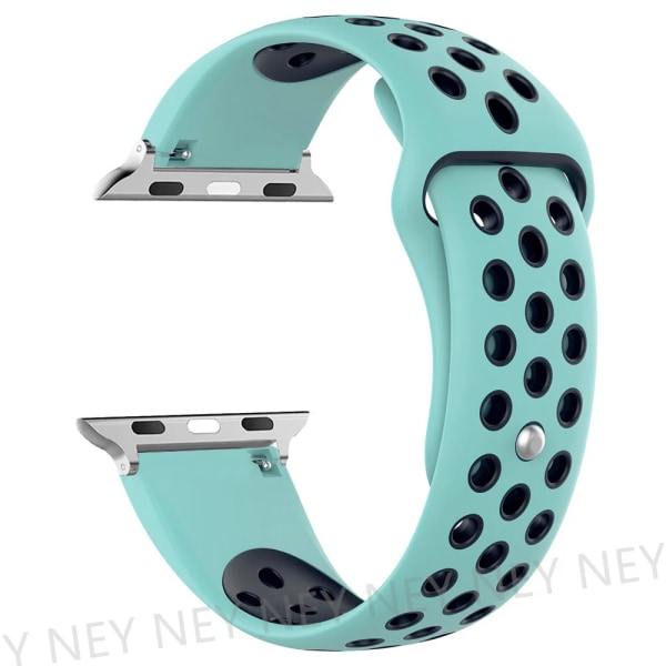 Sportrem För Apple Watch -band 40 mm 44 mm 49 mm 45 mm 41 mm 38 mm 42 mm Silikonarmband iWatch-serien 9 8 7 6 5 3 se ultra 2 band 3 blue 38 40 41 mm