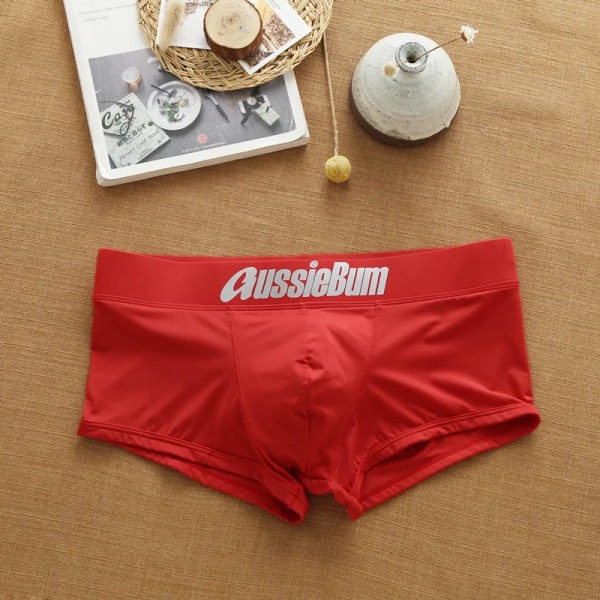 Män Triangel Underkläder Låg modell Mode Öka kapsel elasticitet Kroppsväska Kram Bekväma byxor Slip Dropshipping boxer red XL