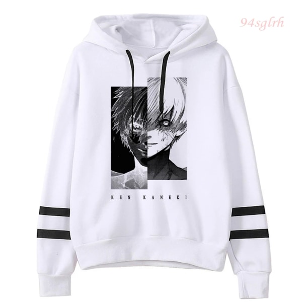 Unisex Tokyo Ghoul Kaneki Ken Eyes Hoodie Japansk Anime Pullover Herr Kawaii Manga Sweatshirt Harajuku Hip Hop Streetwear Man 16003 S