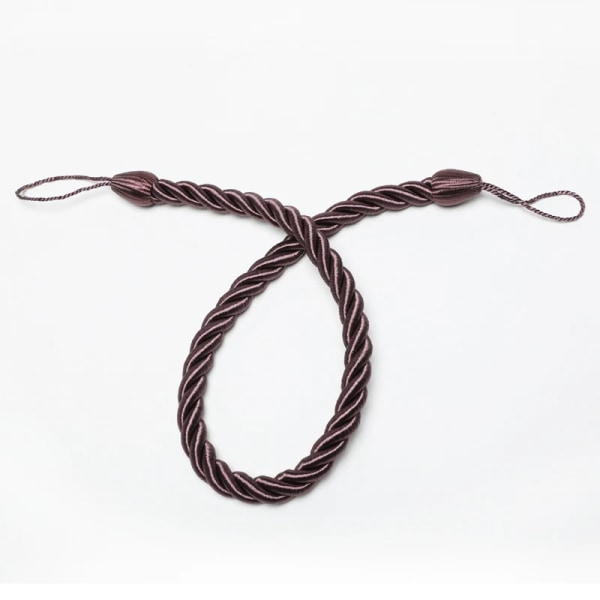 2 Styck Gardinbindare Rep Tie-Backs Handgjorda Gardinhållare Gardinerklämmor Hemtillbehör Dekorativt Purple