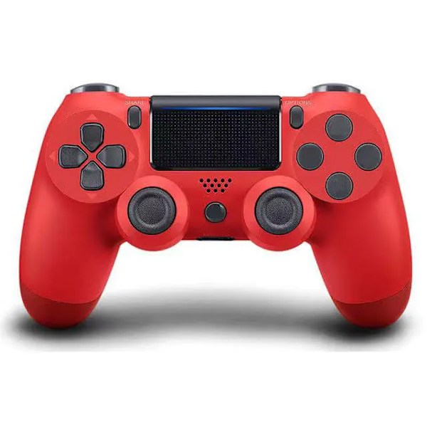 Trådlös styrenhet Bluetooth utan fördröjning Gamepad för PS4 PS3-konsol PC Joysticks Sex-axel Dual Vibration med logotyp RED no logo