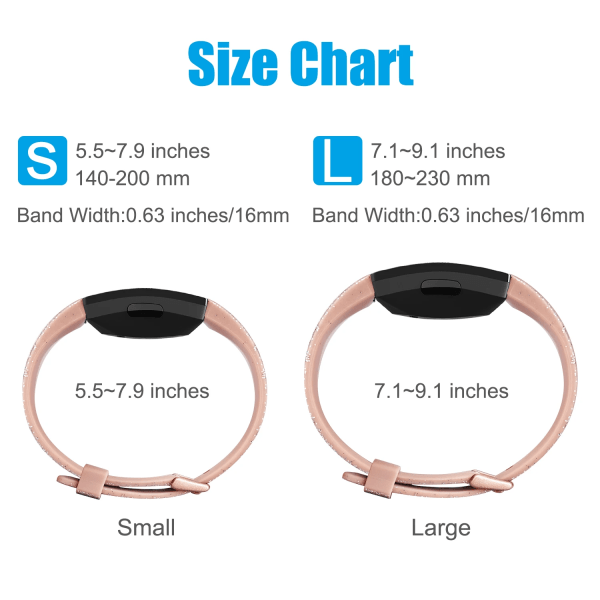 Band för Fitbit Inspire 2 1 Rem Klockband Silikonarmband för Fitbit Inspire HR Band Armbandsbälte Smartwatch Tillbehör Bling Gold Size S