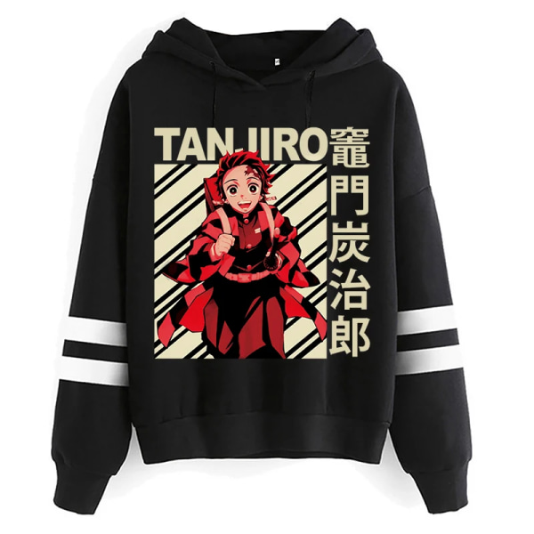 Unisex Demon Slayer Anime Harajuku Hoodies Herr Tanjiro Zenitsu Nezuko Hoody Estetiska Kläder Kimetsu No Yaiba Manga Sweatshirt 53008 Asian S