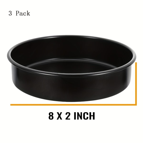 4st 15,24 Cm Tårtformar Bakning Rund Form Non-stick molds Form kan diskas med diskmaskin Köksbakverktyg 21cm*3pcs